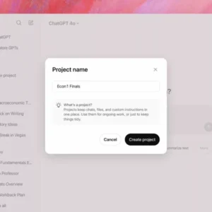 قابلیت Projects در ChatGPT در دسترس کاربران رایگان قرار گرفت