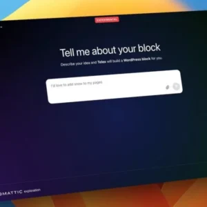 وردپرس از Telex پرده برداشت؛ ابزار هوش مصنوعی برای توسعه آسان وب‌سایت