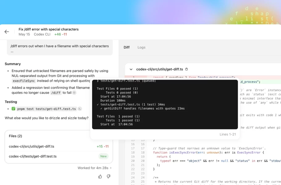 OpenAI ایجنت کدنویسی Codex را به مدل هوش مصنوعی GPT-5 مجهز کرد OpenAI ایجنت کدنویسی Codex را به مدل هوش مصنوعی GPT-5 مجهز کرد