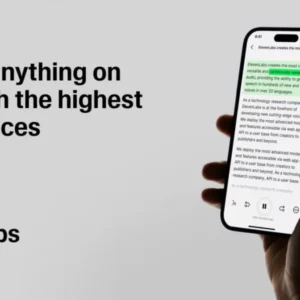 اپ جدید هوش مصنوعی ElevenLabs می‌تواند هر متن و مقاله‌ای را برای شما بخواند