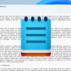 اپلیکیشن Notepad ویندوز حالا می‌تواند با هوش مصنوعی متن بنویسد