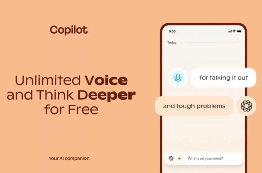 مایکروسافت کوپایلت دسترسی رایگان و نامحدود به حالت Voice و Deep Think را ممکن کرد مایکروسافت کوپایلت دسترسی رایگان و نامحدود به حالت Voice و Deep Think را ممکن کرد