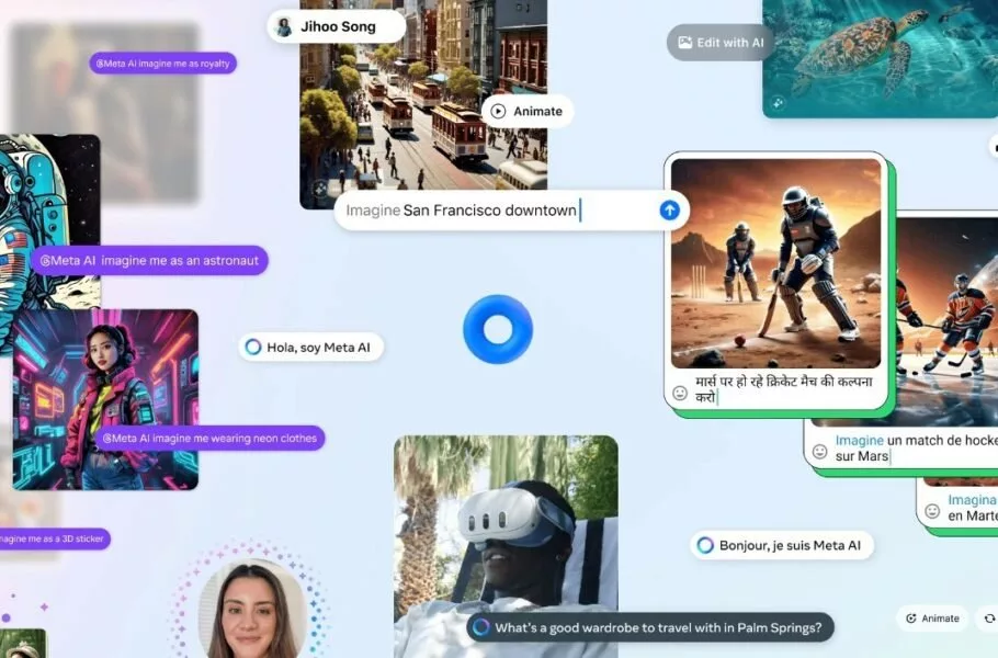 متا در آپدیت جدید Meta AI تولید تصویر با دستورات متنی را سادهتر کرد متا در آپدیت جدید Meta AI تولید تصویر با دستورات متنی را سادهتر کرد