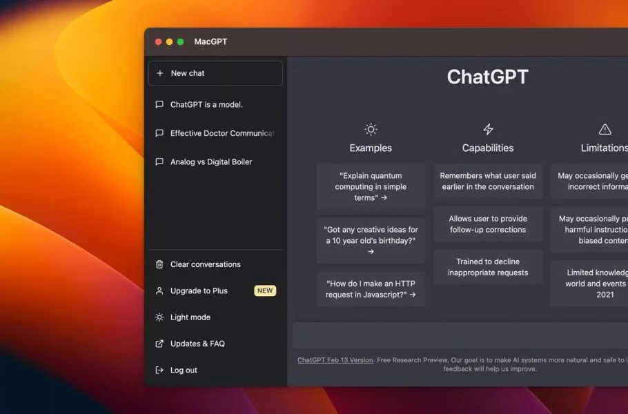 نسخه مک اپلیکیشن ChatGPT منتشر شد؛ تأخیر در عرضه حالت صوتی پیشرفته نسخه مک اپلیکیشن ChatGPT منتشر شد؛ تأخیر در عرضه حالت صوتی پیشرفته