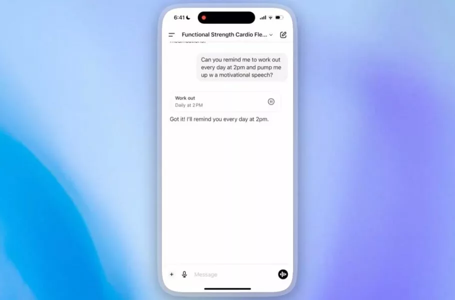 چتبات ChatGPT حالا میتواند با قابلیت Tasks کارهای شما را یادآوری کند چتبات ChatGPT حالا میتواند با قابلیت Tasks کارهای شما را یادآوری کند