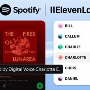 کتابهای صوتی ساختهشده با هوش مصنوعی ElevenLabs به اسپاتیفای خواهد آمد کتابهای صوتی ساختهشده با هوش مصنوعی ElevenLabs به اسپاتیفای خواهد آمد