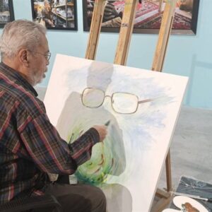 المان‌های طوبی، ماهی و عینک در نقاشی رهبر شهید