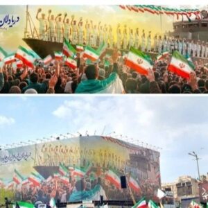 دیوارنگاره جدید میدان انقلاب؛ دریادلان در یاد ایران جاودانند