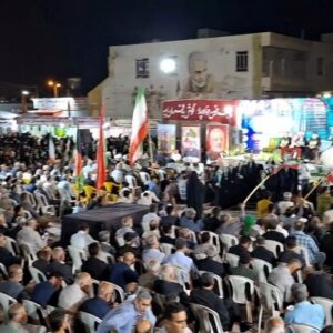 اجتماع باشکوه مردم گناوه با حضور خادمان رضوی