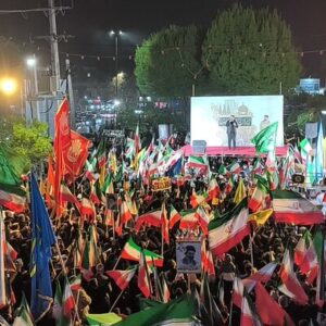 تجمع مردم «ایرانشهر» در پنجاه و هفتمین شب از شهادت قائد امت