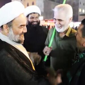 حضور امام جمعه زاهدان در تجمعات شبانه