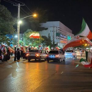 حماسه میدان داری مردم در بوستان شهید مطهری کرمان