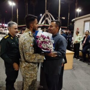 مراسم استقبال از جانبازان سرافراز ناوشکن دنا در آزادشهر