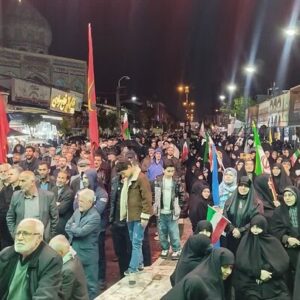 پنجاه و یکمین موج حضور مردم آستانه اشرفیه در خیابان