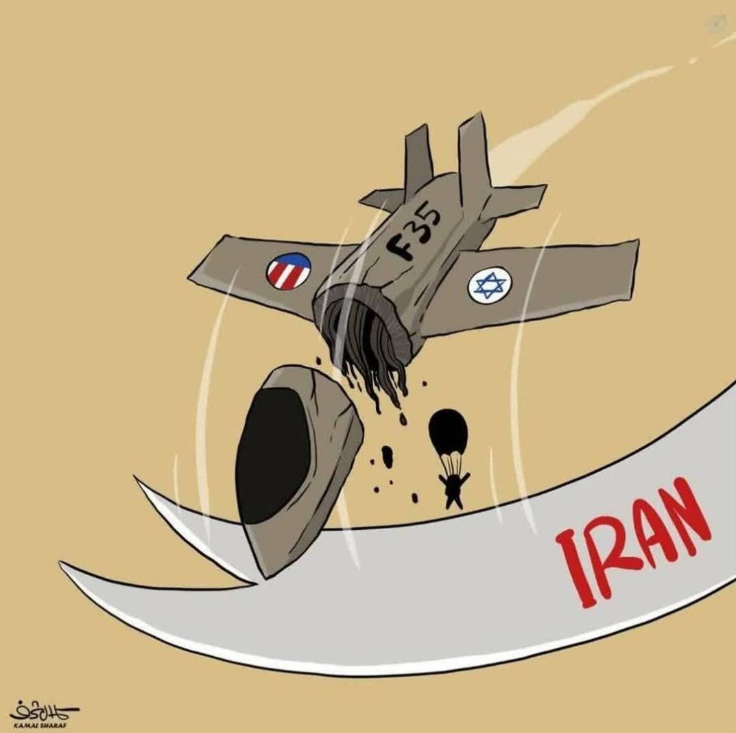 کاریکاتور علیه جنگ روایتها؛ جهان از نگاه کمال شرف کاریکاتور , جنگ آمریکا و رژیم صهیونیستی علیه ایران ,