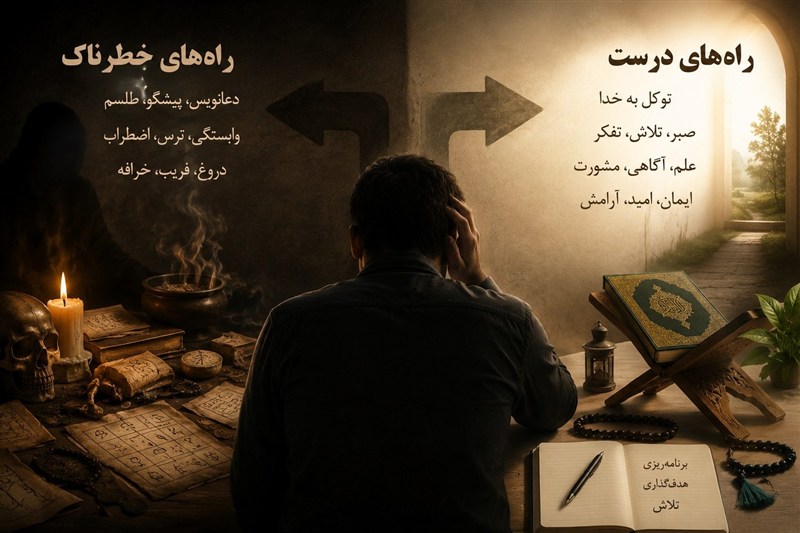 چرا در آخرالزمان مردم به پیشگوها و دعانویس‌ها مراجعه می‌کنند؟